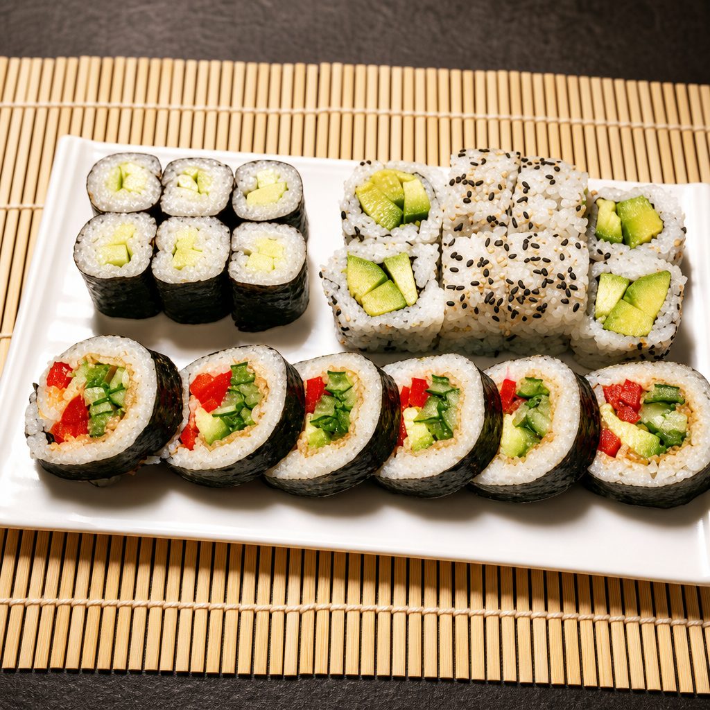 Vegetable Maki Combo.