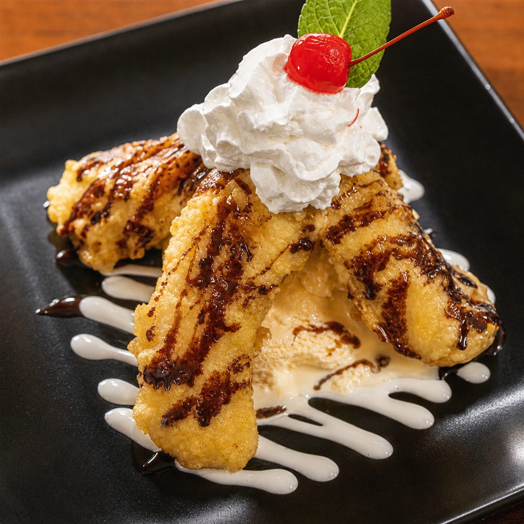Tempura Banana Split.