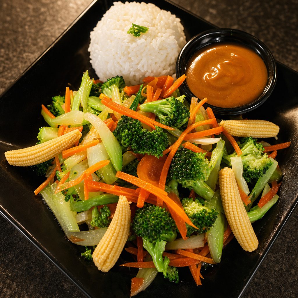 Steamed Vegetables.