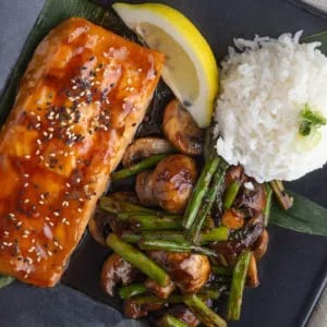 Miso Glazed Salmon.