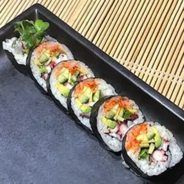 Spicy Tako Roll.