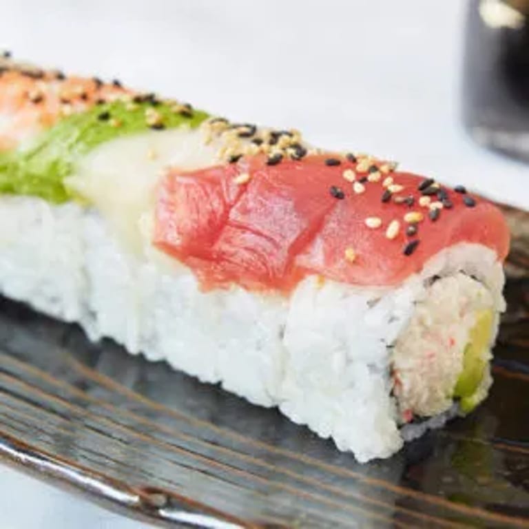 Delicious Rainbow Roll at Our Japanese Restaurant