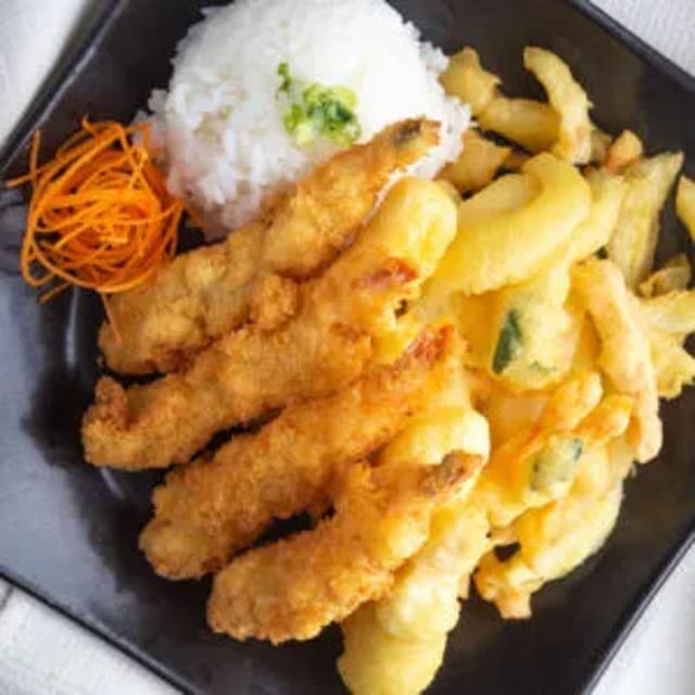 Seafood Tempura Dinner.